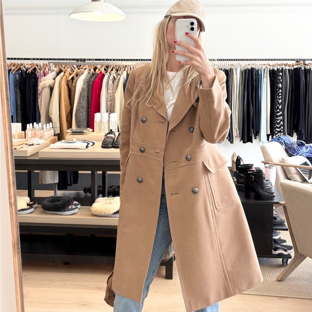 Camel Pea Coat
Fits like a medium/large
